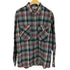 PRIVATE PROPERTY 80-90S USA製 マドラスチェック フラップポケット コットン フランネル シャツ メンズ import:L