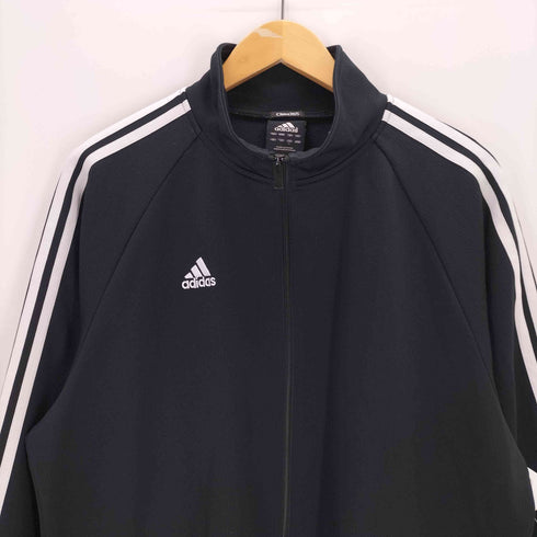 アディダス adidas ロゴ刺繍トラックジャケット メンズ import:L