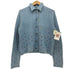 ブルーウィリーズ BLUE WILLIS 素材切替 ニット デニム L/S シャツ レディース