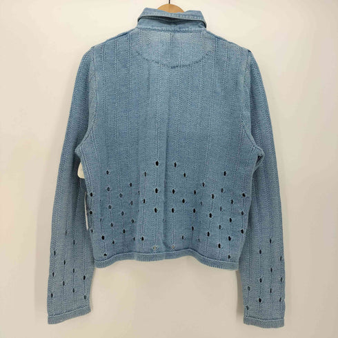 ブルーウィリーズ BLUE WILLIS 素材切替 ニット デニム L/S シャツ レディース