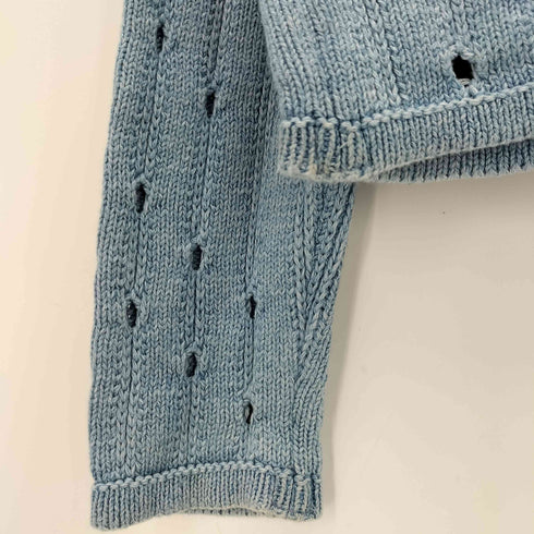 ブルーウィリーズ BLUE WILLIS 素材切替 ニット デニム L/S シャツ レディース