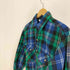 ファイブブラザー FIVE BROTHER 70-80S USA製 三角タグ タータンチェック フラップポケット L/S コットン フランネル シャツ メンズ import:L
