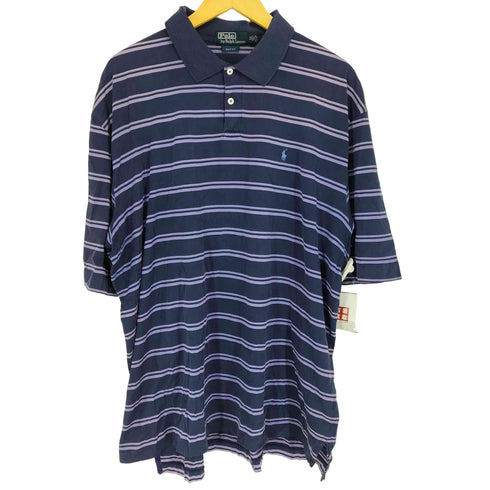 ポロバイラルフローレン Polo by RALPH LAUREN GOLF FIT ボーダーポロシャツ メンズ XL