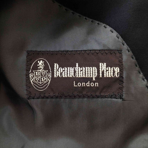 Beauchamp Place London Loro Piana ロロピアーナ社 イタリア製 背抜き ウール100 3Bテーラードジャケット ツータックスラックス セットアップ メンズ