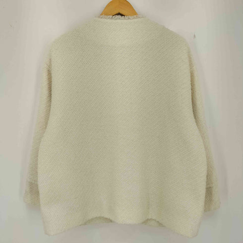 ラウンジドレス Loungedress 21AW ノーカラー ツイードジャケット レディース FREE