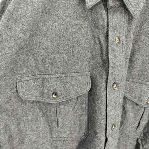 エディーバウアー Eddie Bauer 90-00S 白タグ 背裏地 タータンチェック フラップ ポケット L/S シャモア シャツ メンズ import:L