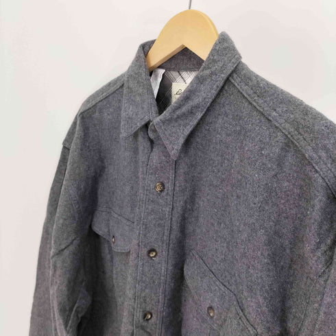 エディーバウアー Eddie Bauer 90-00S 白タグ 背裏地 タータンチェック フラップ ポケット L/S シャモア シャツ メンズ import:L