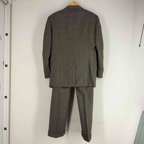 GINZA YAMAGATAYA Pure New Wool ウール100 3B チェックテーラードジャケット スラックス セットアップ メンズ