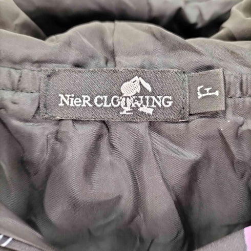 ニーアクロージング NIER CLOTHING 注射器 総柄 ジップアップ ロング パーカー レディース FREE