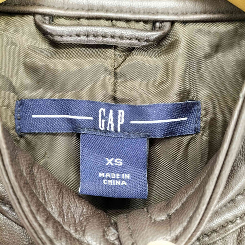 ギャップ Gap レザーマオカラージップジャケット レディース XS