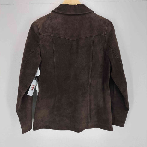 エディーバウアー Eddie Bauer 00S スウェードレザーテーラードジャケット レディース S