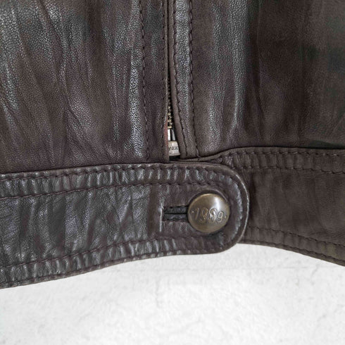 ギャップ Gap 00S OLD レザーシングルライダースジャケット レディース S