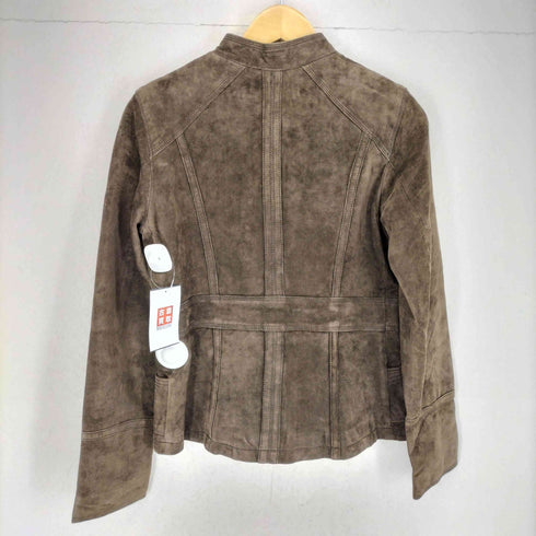 カルバンクライン CALVIN KLEIN 00S スウェードレザージップアップブルゾン レディース S