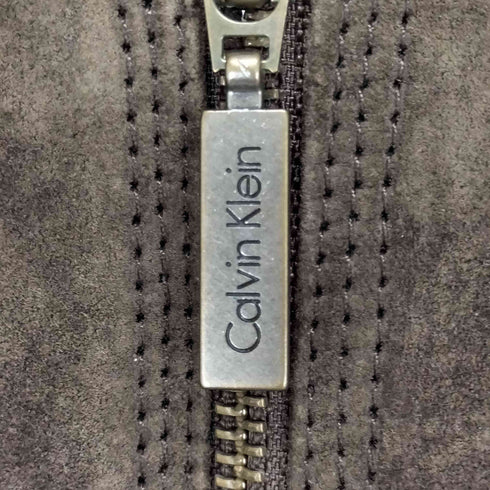 カルバンクライン CALVIN KLEIN 00S スウェードレザージップアップブルゾン レディース S