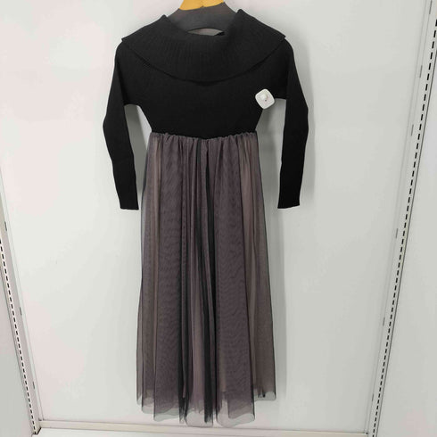 グレイル GRL オフショルニットチュールフレアワンピース レディース JPN:S