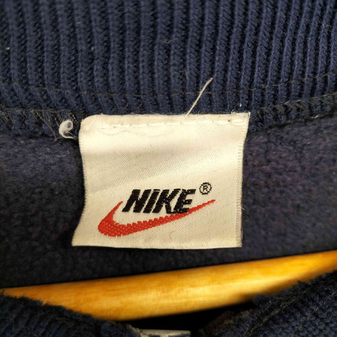ナイキ NIKE 00S MADE IN USA スウッシュ刺繍ハーフジッププルオーバー メンズ XXL