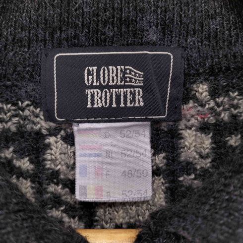 GLOBE TROTTER 総柄ニットポロシャツ メンズ 52/54