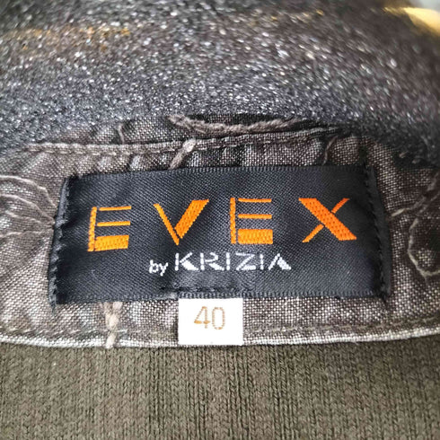 エヴェックスバイクリツィア EVEX by KRIZIA ニット切替 2ポケットシャツ レディース JPN:40