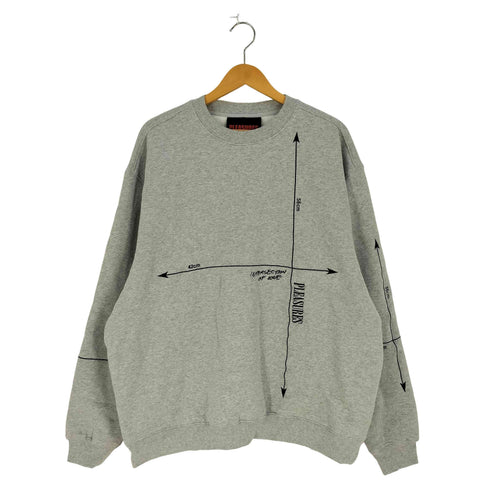 プレジャーズ PLEASURES INTERSECTION CREWNECK インターセクション クルーネック スウェット メンズ import:XL