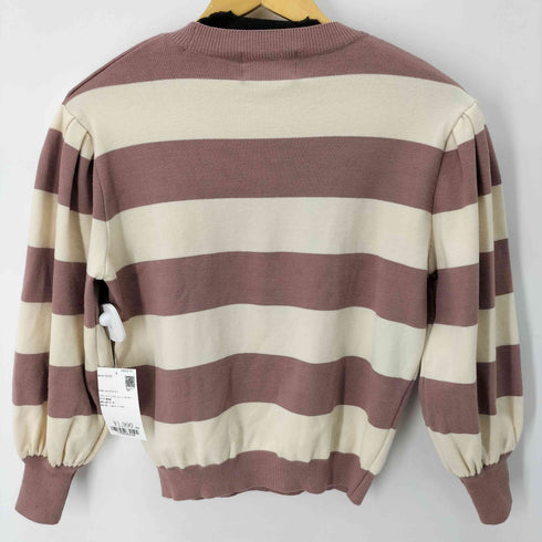 エピヌ epine border arm volume knit レディース