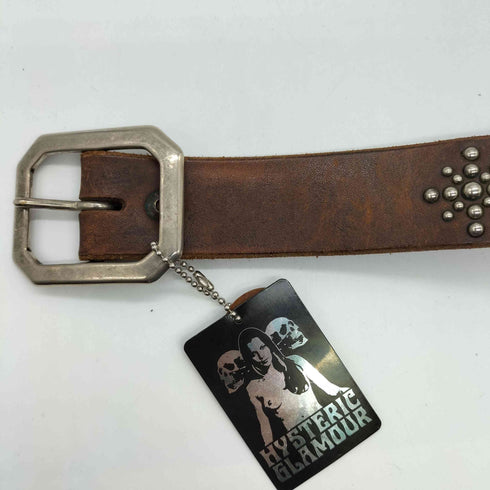 ヒステリックグラマー HYSTERIC GLAMOUR USA製 OLD STUD バルタザール スタッズ レザー ベルト ユニセックス メンズ S