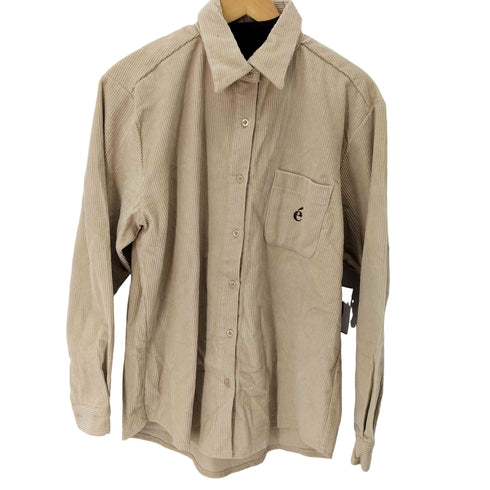 エピヌ epine é logo corduroy shirt レディース