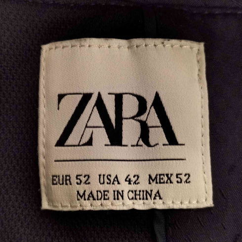 ザラ ZARA 迷彩柄 ナイロン 2B テーラードジャケット メンズ 52