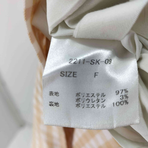 ウィルフリー willfully color gingham check pencil SK レディース FREE