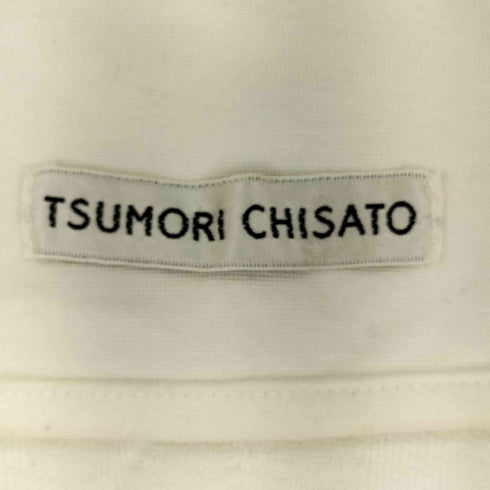 ツモリチサト TSUMORI CHISATO エンボス加工 ジップロングスカート レディース