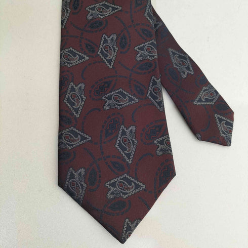 イヴサンローラン Yves Saint Laurent ヒマワリ柄シルクネクタイ メンズ