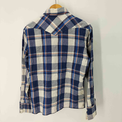 ラングラー Wrangler ウエスタンチェックネルシャツ メンズ 15 1/2-33
