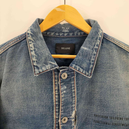 デラックス DELUXE USED加工 デニムジャケット S16.5-XL18 メンズ XL