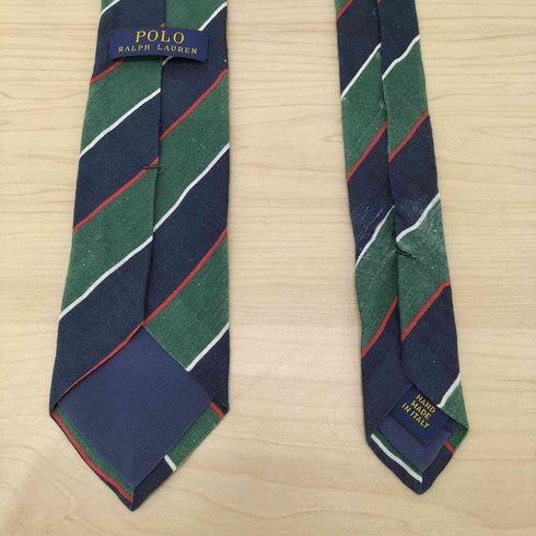 ポロラルフローレン POLO RALPH LAUREN リネン ストライプ ネクタイ メンズ ONE SIZE