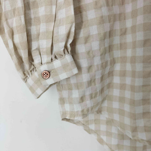 エピヌ epine embroidery arm volume shirt gingham レディース