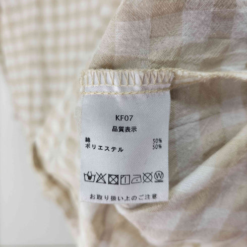 エピヌ epine embroidery arm volume shirt gingham レディース