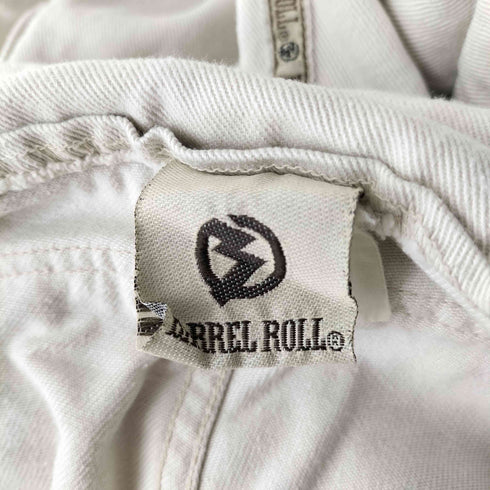 BARREL ROLL 90-00S Y2K ロゴ刺繍 カーゴバギーデニム ギミックポケット オーバーオール メンズ