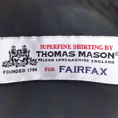 トーマスメイソンフォーフェアファクス THOMAS MASON for FAIRFAX コットンレギュラーカラーシャツ メンズ 43/17