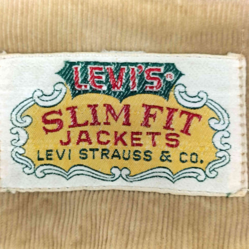 リーバイス Levis ドット刻印 SLIMFIT 3rd コーデュロイトラッカージャケット メンズ