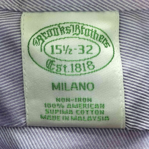 ブルックスブラザーズ BROOKS BROTHERS レジメンタル ドレスシャツ メンズ 15 1/2-32