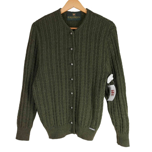 GIESSWEIN オーストラリア製 Pure New Wool ケーブル編み カーディガン レディース EUR:46
