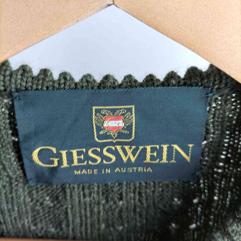 GIESSWEIN オーストラリア製 Pure New Wool ケーブル編み カーディガン レディース EUR:46