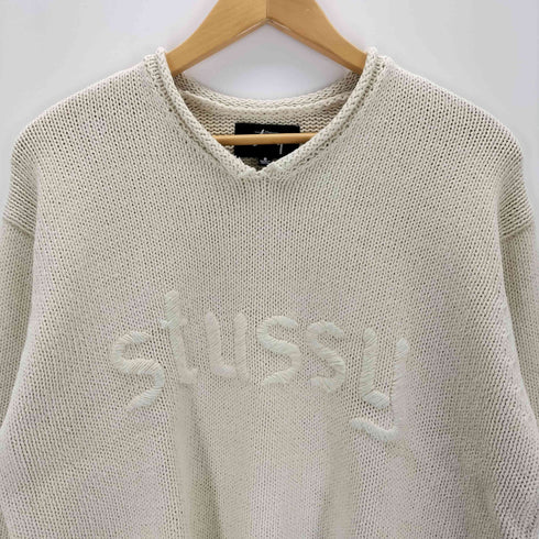 ステューシー Stussy EMBROIDERED V-NECK LOGO SWEATER メンズ import:S