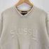 ステューシー Stussy EMBROIDERED V-NECK LOGO SWEATER メンズ import:S