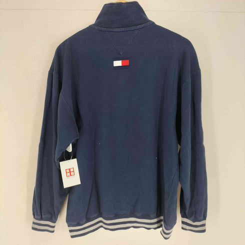 トミーヒルフィガー TOMMY HILFIGER ロゴ刺繍ハーフジッププルオーバー メンズ S