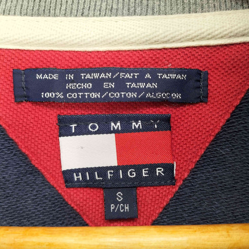 トミーヒルフィガー TOMMY HILFIGER ロゴ刺繍ハーフジッププルオーバー メンズ S