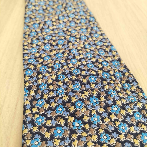 ジョルジオアルマーニ Giorgio Armani 小花柄シルクネクタイ MADE IN ITALY メンズ