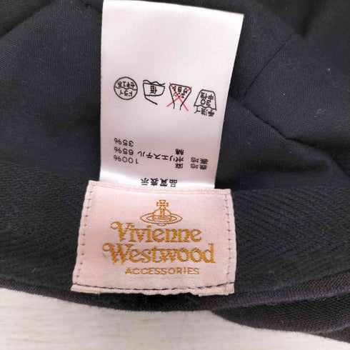 ヴィヴィアンウエストウッドアクセサリー Vivienne Westwood Accessories オーヴ刺繍 リネンキャスケット レディース