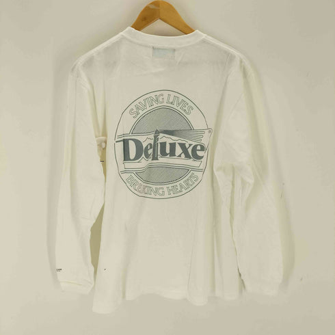 デラックス DELUXE 両面プリント クルーネックl/s カットソー メンズ