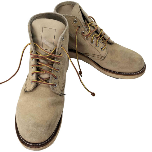 レッドウィング RED WING 8167 6inch PLAIN TOE ブーツ TAN ROUGH OUT SUEDE メンズ JPN:25