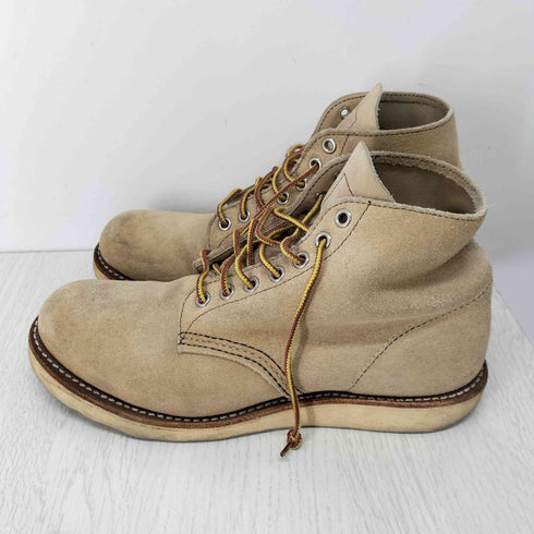 レッドウィング RED WING 8167 6inch PLAIN TOE ブーツ TAN ROUGH OUT SUEDE メンズ JPN:25